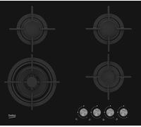 Beko HILW64222S plaque Noir Intégré (placement) Gaz 4 zone(s)