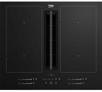 BEKO Table de cuisson induction aspirante 4 foyers 650 m3/h - HIXI64701UP
