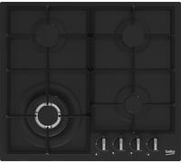 Beko HIYG 64225 SBO Plans de cuisson noir Table de cuisson encastrable 60 cm de gaz 4 zone(s)