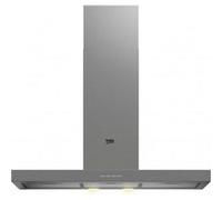 BEKO Hotte decorative murale BHCB91622BXH, largeur 90 cm, 613 m3/h gris G