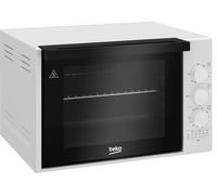 BEKO, Mini Four posable, Convection naturelle, 30L, Blanc, Minuteur coupe circuit, 2 vitres, Contre-porte plein verre amovible, 3 boutons, 3 fonctions de cuisson