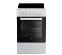 Beko FSS57000GW four et cuisinière Electrique Céramique Noir, Blanc