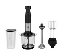 Mixeur plongeant - BEKO - HBA 81762 BX - 750 W - Noir - Embout hâchoir et verre doseur en inox
