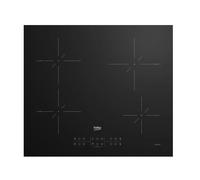 Beko Table de cuisson à induction HII64200SMT 59 cm 4 feux 7200 W noir