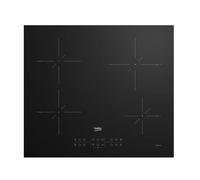 Beko Table de cuisson à induction HII64200SMT 59 cm 4 feux 7200 W noir
