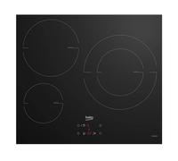 beko table de cuisson induction 60cm 3 feux 7200w noir HII63402MT