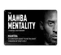 BEKUGART Kobe Wall Art - The Mamba Mentality Mantra - Be the Best Version of Yourself with the Basketball Legend's Philosophy - Poster avec citation inspirante pour la maison, le bureau, la salle de