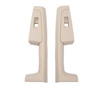 Bekuyu 2PCS 3TD867157 Poignée De Porte Intérieure Avant Arrière Accoudoir Cadre Interrupteur Panneau Commande Garniture Pour Skoda Pour Superb 2008 2009-2013 (Beige rear)