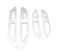 Bekuyu 4 Pièces LHD Pour Peugeot 3008 5008 GT 2017 2018 2019 2020 2021 Panneau Boutons Commutateur Fenêtre Porte Intérieure Garniture Accessoires Voiture (Matte Silver)