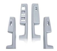 Bekuyu 4PCS 3TD867157 Pour Skoda Pour Superb 2008 2009-2013 Poignée De Porte Intérieure Avant Arrière Accoudoir Cadre Interrupteur Panneau Commande Garniture (Grey set)