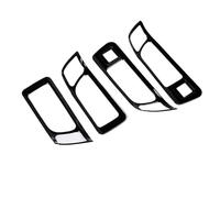 Bekuyu Autocollant De Couverture Cadre Poignée Porte Intérieure Voiture Accessoires De Voiture Pour Land Rover Pour Discovery Sport 2015 2016 2017 2018 2019 (Black)