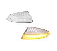 Bekuyu Clignotant Rétroviseur Latéral Clignotants Dynamiques À LED Rétroviseurs Latéraux Pour Mercedes Pour Benz Classe C W204 S204 Pour Viano Pour Vito W639 ML W164(Clear Lens)