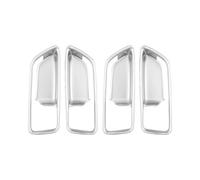 Bekuyu Couvercle De Poignée De Porte Intérieure Garniture De Cuvette De Loquet Garniture De Cadre Lunette Pour Toyota Pour Corolla Pour Cross XG10 2020 2021 (Argent)