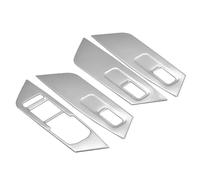 Bekuyu Interrupteur De Lève-vitre De Voiture Panneau De Commande Intérieur Cadre Couverture Garniture Lunette Accoudoir Porte Voiture Pour Skoda Pour Kodiaq (Chrome)