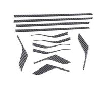 Bekuyu Poignée Traction Porte Intérieure Voiture Autocollant Couverture Poignée Porte Intérieure Voiture En Fiber Carbone Souple Pour Porsche Pour Taycan 2019 2020 2021 2022