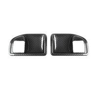 Bekuyu Poignée Traction Porte Intérieure Voiture Autocollant De Garniture Couverture Décoration Bol Poignée Porte Intérieure À 2 Portes Pour Jeep Pour Wrangler JK 2011 - 2017(Carbon look)