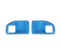 Bekuyu Poignée Traction Porte Intérieure Voiture Autocollant De Garniture Couverture Décoration Bol Poignée Porte Intérieure À 2 Portes Pour Jeep Pour Wrangler JK 2011 - 2017(Blue 1)