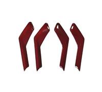 Bekuyu Poignée Traction Porte Intérieure Voiture Autocollant Décoratif Couverture Poignée Porte Intérieure Voiture En Fiber Carbone Pour Série 5 G60 2024 +(Red carbon)