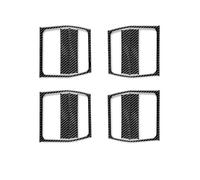 Bekuyu Poignée Traction Porte Intérieure Voiture Autocollant Garniture Cadre Poignée Porte Intérieure Voiture Pour Dodge Pour Magnum Pour Chargeur 2008 2009 2010(Black Carbon)