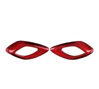 Bekuyu Poignée Traction Porte Intérieure Voiture Couverture Dure D'autocollant Poignée Porte Intérieure Voiture Fiber Carbone Pour Chevrolet Pour Camaro 2016 2017 2018 2019 2020 2021 2022 2023(Red)