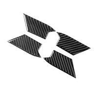 Bekuyu Poignée Traction Porte Intérieure Voiture Garniture Couvercle Bol Poignée Porte En Fiber Carbone 4 Pièces Pour VW Pour Golf 8 MK8 2021 2022 2023(Carbon Fiber Black)