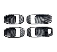 Bekuyu Poignée Traction Porte Intérieure Voiture Garniture Couvercle Bol Poignée Porte Intérieure Pour Jeep Pour Wrangler JL JLU Pour Gladiator JT 2018 - 2024(Black)