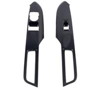 Bekuyu Poignée Traction Porte Intérieure Voiture Garniture Couvercle Commutateur Fenêtre Intérieure En Fiber Carbone ABS Pour Ford Pour Mustang Fastback 2024 2025