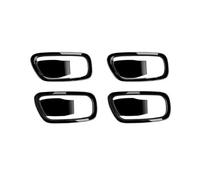 Bekuyu Poignée Traction Porte Intérieure Voiture Garniture Couverture Cadre Bol Poignée Porte Intérieure Voiture Pour VEZEL Pour XRV 2022 2023 2024(Bright black)