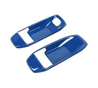 Bekuyu Poignée Traction Porte Intérieure Voiture Garniture Couverture D'autocollant Décoration Poignée Porte Intérieure Pour Jeep Pour Wrangler JL Pour Gladiator JT 2018 À Partir 2 Portes(Blue)