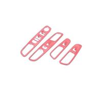 Bekuyu Poignée Traction Porte Intérieure Voiture Panneau Boutons Régulateur Fenêtre Intérieur Voiture Couverture Décorative Pour Jeep Renegade 2016 2017 2018 2019 2020 2021 2022 2023 2024(Pink)