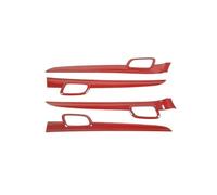 Bekuyu Poignée Traction Porte Intérieure Voiture Pour Jeep Pour Grand Cherokee 2011-2020 Panneau Console Centrale Voiture Poignée Porte Intérieure Décoration Garniture Couverture(Red Carbon Look 2)
