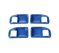 Bekuyu Poignée Traction Porte Intérieure Voiture Pour Jeep Pour Wrangler JK 2011-2017 4 Portes Poignée De Porte Intérieure Bol Décoration Couverture Garniture Autocollants(Blue)