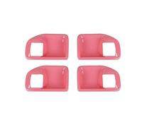 Bekuyu Poignée Traction Porte Intérieure Voiture Pour Jeep Pour Wrangler JK 2011-2017 4 Portes Poignée De Porte Intérieure Bol Décoration Couverture Garniture Autocollants(Pink)
