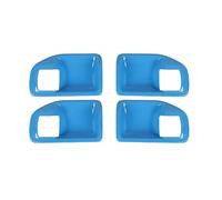 Bekuyu Poignée Traction Porte Intérieure Voiture Pour Jeep Pour Wrangler JK 2011-2017 4 Portes Poignée De Porte Intérieure Bol Décoration Couverture Garniture Autocollants(Blue 1)