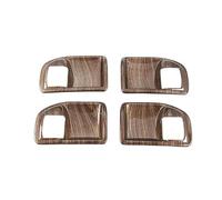 Bekuyu Poignée Traction Porte Intérieure Voiture Pour Jeep Pour Wrangler JK 2011-2017 4 Portes Poignée De Porte Intérieure Bol Décoration Couverture Garniture Autocollants(Wood Grain)