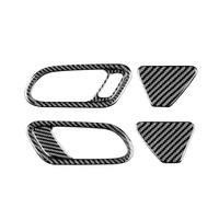Bekuyu Poignée Traction Porte Intérieure Voiture Pour VW Pour Scirocco 2009 2010 2011 2012 2013 2014 2015 2016 RHD LHD Autocollant Panneau Poignée Porte Voiture En Fiber De Carbone Souple(LHD)