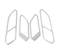 Bekuyu Poignée Traction Porte Intérieure Voiture Pour VW Pour Tiguan L MK2 2016 2017 2018 2019 2020 Poignée Intérieure Porte Et Fenêtre Voiture Cadre Bol Couvercle Protection D'accoudoir(Argent)