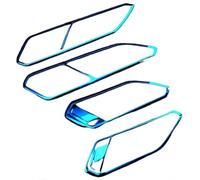 Bekuyu Poignée Traction Porte Intérieure Voiture Pour VW Pour Tiguan L MK2 2016 2017 2018 2019 2020 Poignée Intérieure Porte Et Fenêtre Voiture Cadre Bol Couvercle Protection D'accoudoir(Blue)