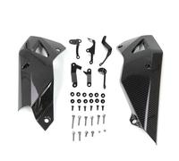 Bekuyu pour CB1000 pour Hornet 2025 pour CB1000R 2024 Cache-Moteur De Moto Protection du Châssis Inférieur Protection D'échappement(Carbon Fiber Pattern)