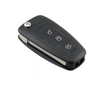 Bekuyu pour Ford pour Focus 2011-2018 pour Mondeo 2010-2014 3 Boutons Voiture Clé Complète Housse Coque Noire