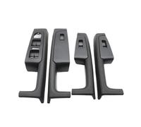 Bekuyu Pour Skoda Pour Superb 2008-2013 3TD867158A Poignée Porte Intérieure Avant Arrière Voiture Accoudoir Cadre Interrupteur Panneau Commande Garniture (4 pièces-noir)