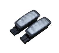 Bekuyu pour VW pour P&assat 2011-2018 pour Tiguan 2017-2023 2Pcs LED Sun Visor Reading Light Dome Makeup Mirror Lights 56D947109(Black)