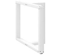 BEL-ACHAT* Base pour table Pieds de table à manger en T - Lot de 2 - JMS - , blanc, 90x35x(72-73) cm, acier Prom20313251