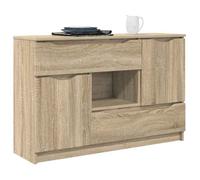 BEL-ACHAT* Buffet - Bahut Meuble Enfilade - Fonction d'affichage, Chêne Sonoma 100x30x65,6 Bois d'ingénierie Prom71276498