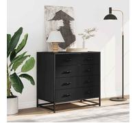 BEL-ACHAT* Buffet/Commode - Bahut Meuble Enfilade - Fonction d'affichage, noir 70x41x70 cm - Bois d'ingénierie Prom15805909