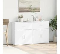 BEL-ACHAT* Buffets - Bahut Meuble Enfilade - Fonction d'affichage - Lot de 2 - blanc 60x31x70 cm - Bois d'ingénierie Prom78036697
