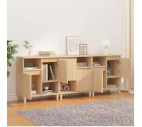 BEL-ACHAT* Buffets - Lot de 3 - Capacité généreuse - Cabinet Meuble Enfilade chêne sonoma 60x35x70 cm - Bois d'ingénierie Prom928534