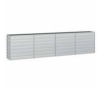 BEL-ACHAT* Lit surélevé de jardin - Jardinière Extérieur/Cache-pot - Pour jardin - 320x40x77cm Acier galvanisé Argenté @Pr6966119