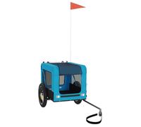 BEL ACHAT*Remorque de vélo pour Animaux chien Petite/Moyenne Taille - Rangement compact - de compagnie bleu et noir Promo706062