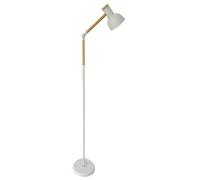 BEL AIR HOME - Lampadaire TEACHER - Design Moderne Métal et Bois - Compatible Ampoule E-27 - Style Scandinave - Lampadaire Blanc Salon - Lampe sur Pied E27, Blanc, Métal